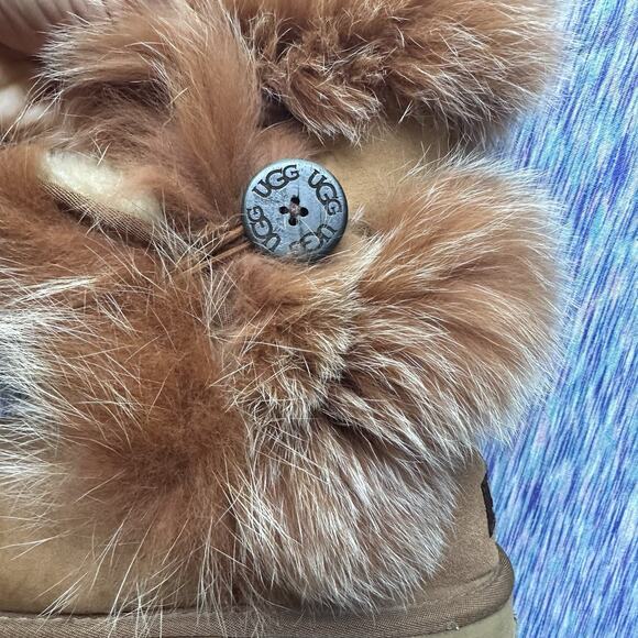 UGG 8 Australia Nordic Angel Boot Fur Chestnut ONE LEFT BOOT APUTEE REPLACEMENT - Picture 8 of 13